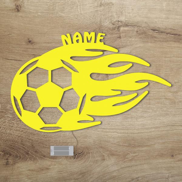 Geschenke für Fußballer Flammen Gelb