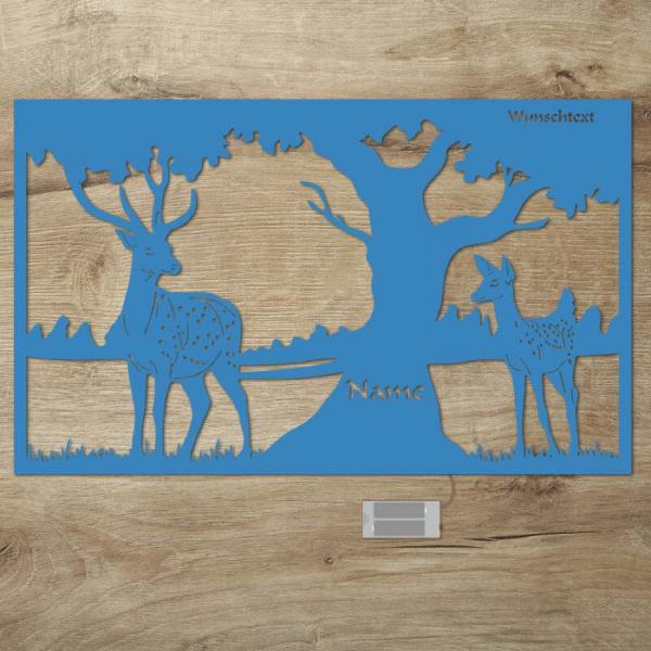 Wald Natur Deko Nachtlicht Wand Lampe personalisiert