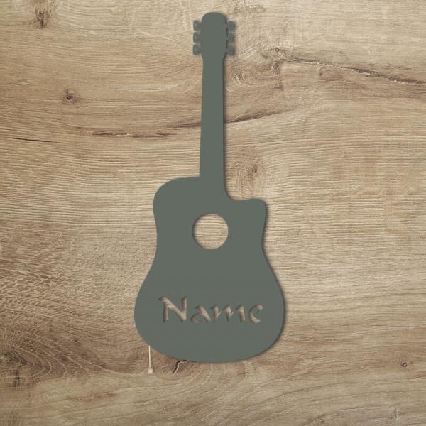 Geschenke für Musiker Gitarre Solo Nachtlicht Grau