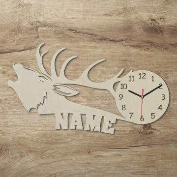 Elch Jäger Geschenke Uhr Elch Jäger Geschenke Uhr
