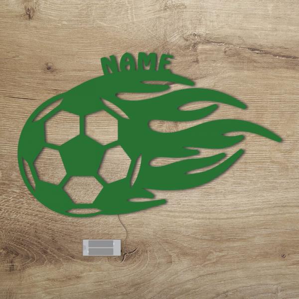 Geschenke für Fußballer Flammen Grün