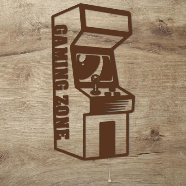 Arcade Gaming Zone Wandlampe Gamer