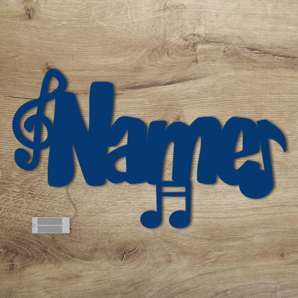 Geschenkidee für Musiker Musiknoten Blau