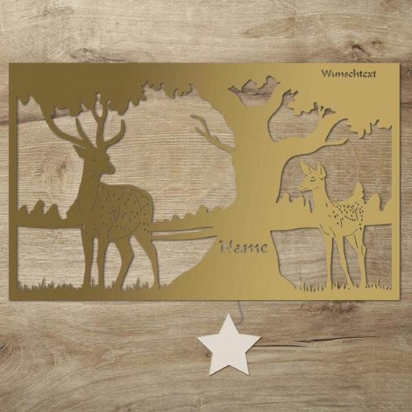 Wald Natur Deko Nachtlicht Wand Lampe personalisiert