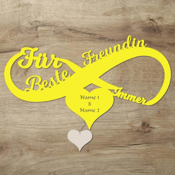 Beste Freundin für immer Unendlich Wand Lampe