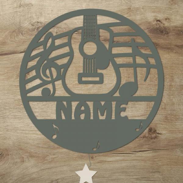 Gitarre Deko Wand Lampe mit Personalisierung