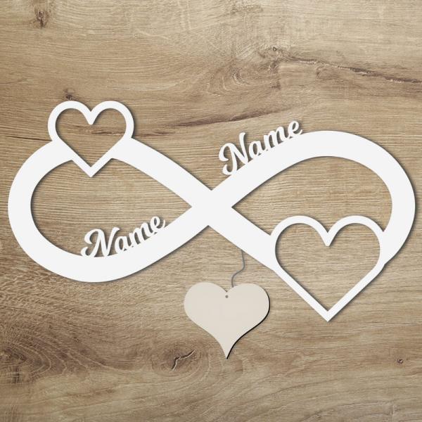 Geschenkidee zur Hochzeit Herz Weiß