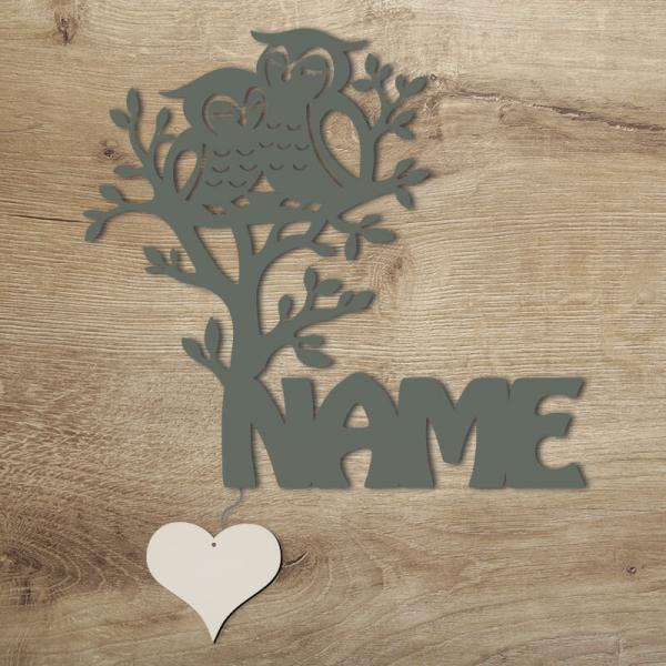 Geschenke für Frauen und Kinder Eulen Baum Grau