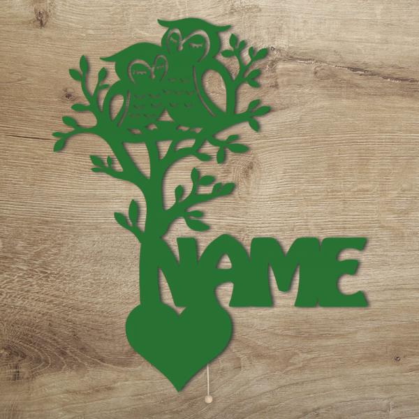 Geschenke für Frauen und Kinder Eulen Baum LED Grün