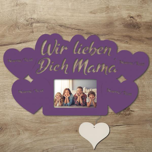 LED Mama Bilderrahmen mit Namen