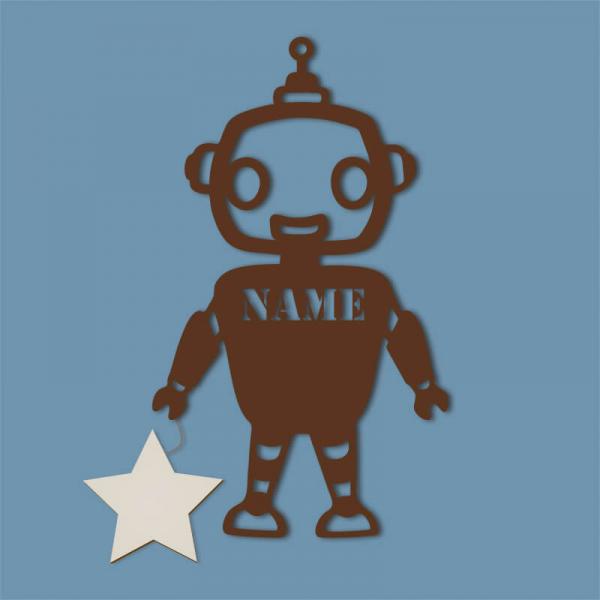 Geschenke für Kinder Roboter Weltraum Nachtlicht Braun
