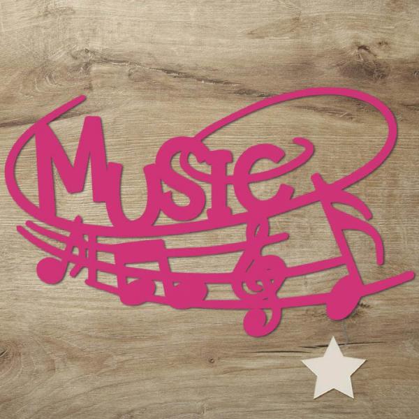 Musiknoten Deko Holz Wandlampe LED