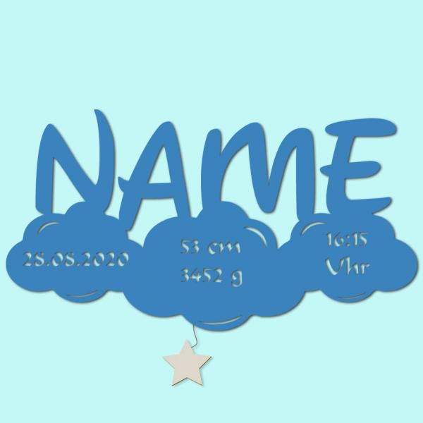 Baby Nachtlicht in der Farbe Hellblau