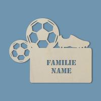 Familienschild Fußball Haustür Unbehandelt Familienschild Fußball Haustür Unbehandelt
