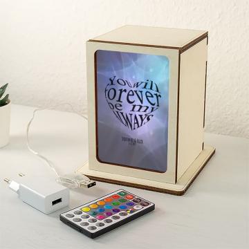 RGB Box Herz You will forever be my always Deko RGB Box Herz You will forever be my always Deko