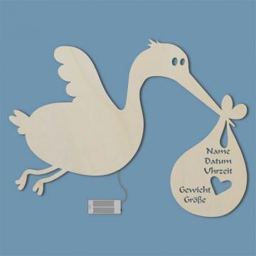 Geschenkidee zur Geburt Storch Geschenkidee zur Geburt Storch