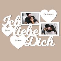 Bilderrahmen Ich liebe Dich mit Namen Bilderrahmen Ich liebe Dich mit Namen