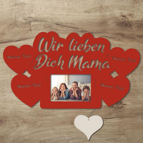 LED Mama Bilderrahmen mit Namen