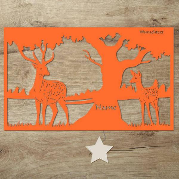 Wald Natur Deko Nachtlicht Wand Lampe personalisiert