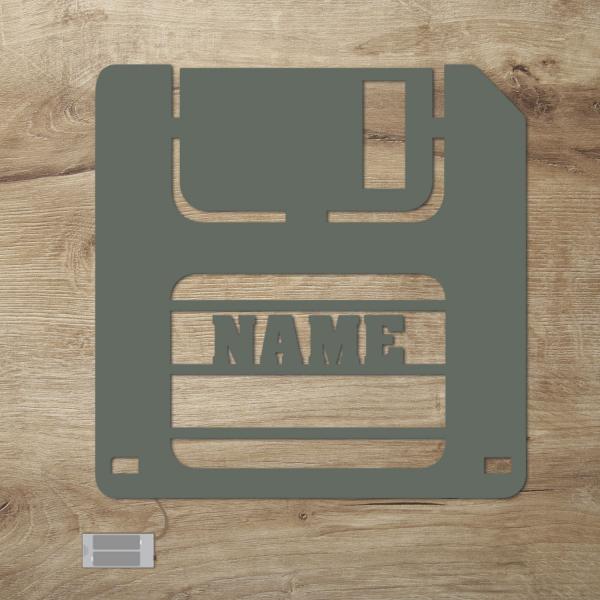 Geschenke PC Zubehör Led Diskette personalisiert