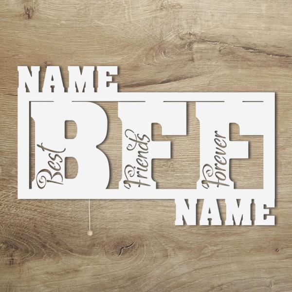 Geschenke für die Beste Freundin BFF Best Friends Lampe Nachtlicht LED Weiß