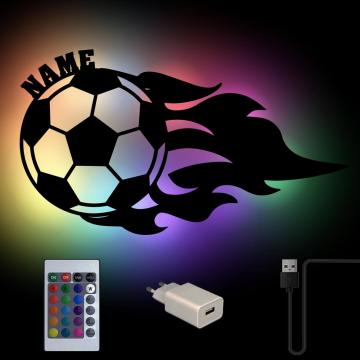 RGB USB Farbwechsel Fußball Lampe mit Namen RGB USB Farbwechsel Fußball Lampe mit Namen