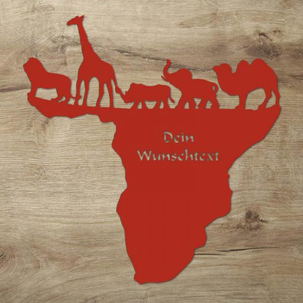 USB Farbwechsel Afrika Landkarte Deko Wand Lampe