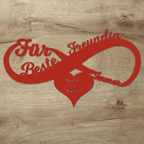 Beste Freundin für immer Unendlich Wand Lampe