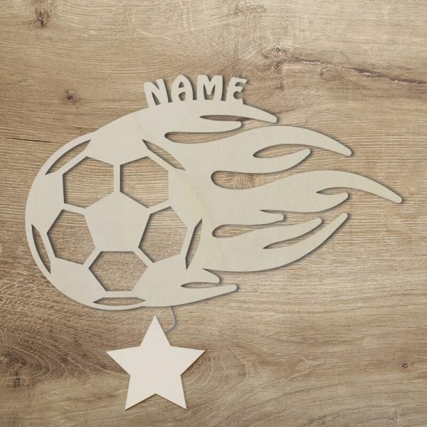 Geschenke für Fußballer Flammen Fußball Unbehandelt