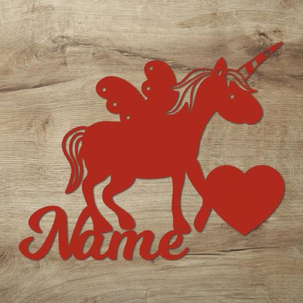 Farbwechsel Einhorn Wand Nachtlicht Lampe personalisiert