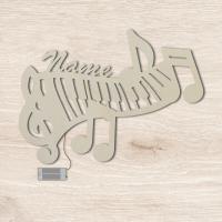 Geschenkidee für Musiker Piano Unbehandelt Geschenkidee für Musiker Piano Unbehandelt