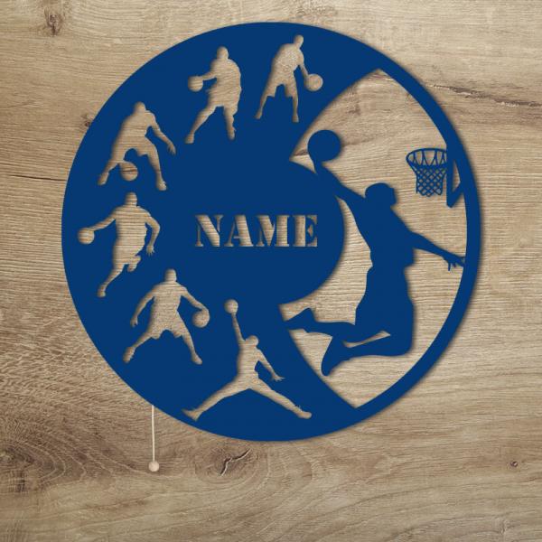 Geschenke für Kinder Basketballer Korb Basketball LED Blau