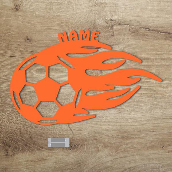 Geschenke für Fußballer Flammen Orange