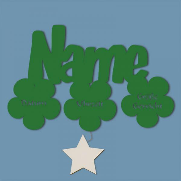 Geschenk zur Taufe Blumen Taufgeschenk Konfirmation Grün