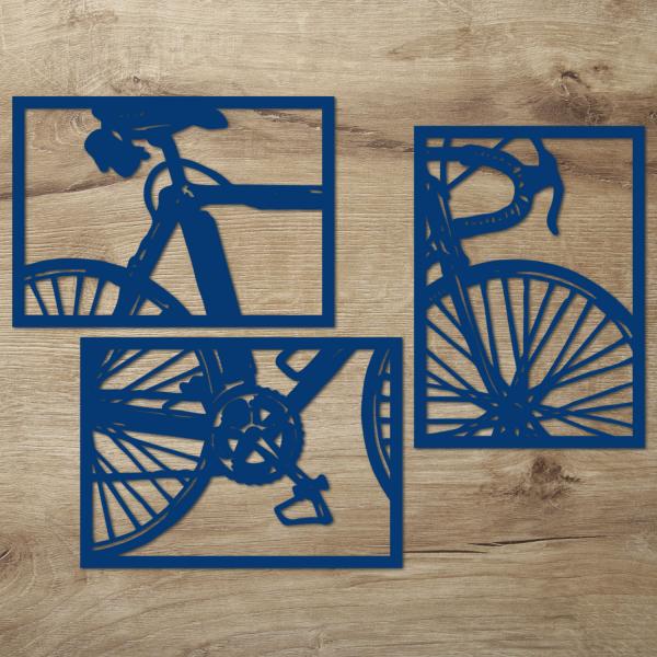 Wand Deko XXL Fahrrad Holz Wanddeko
