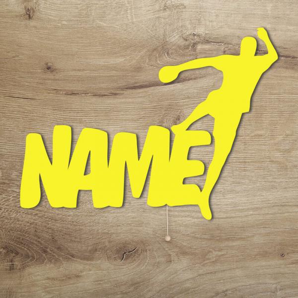 Geschenke für Handballer Nachtlicht Deko Gelb
