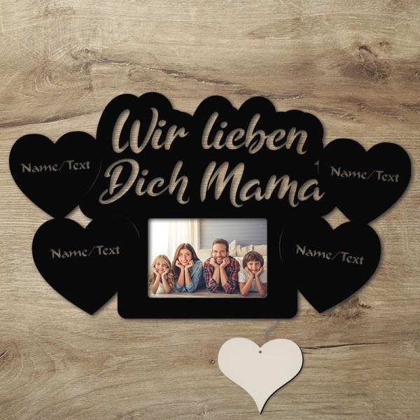 LED Mama Bilderrahmen mit Namen