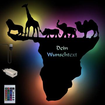 Farbwechsel USB Deko Lampe Afrika Farbwechsel USB Deko Lampe Afrika