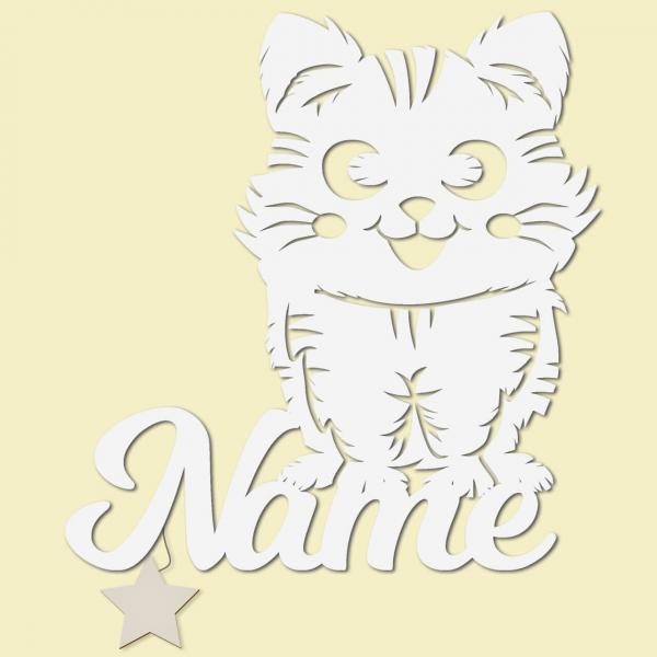 Geschenk Katzenliebhaber in Weiß
