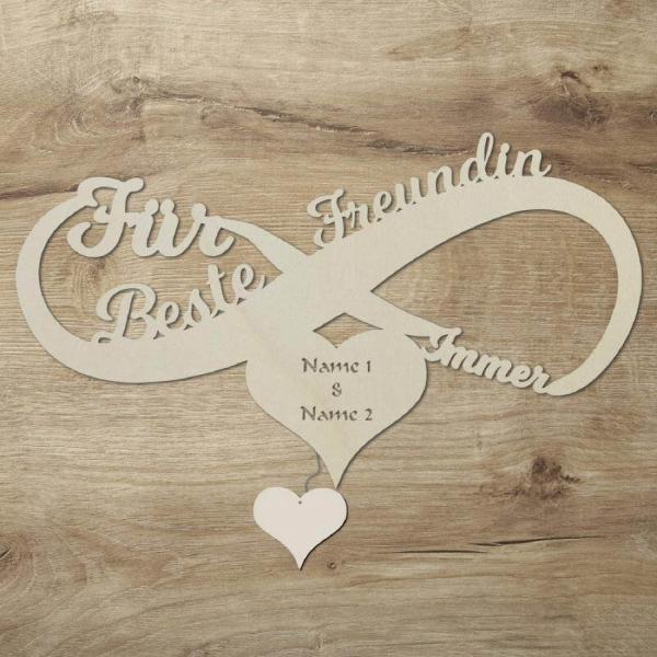 Beste Freundin für immer Unendlich Wand Lampe