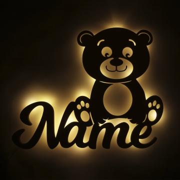 Teddy Bär Nachtlicht mit Namen Teddy Bär Nachtlicht mit Namen