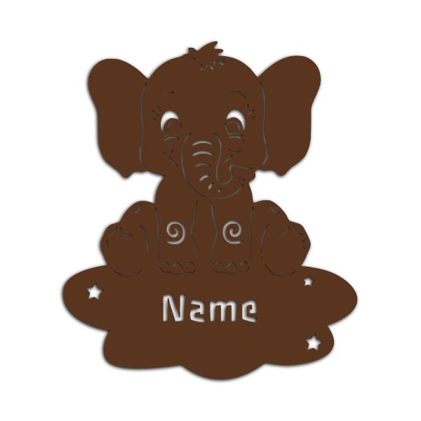 Nachtlicht mit Spieluhr "Elefant auf der Wolke"