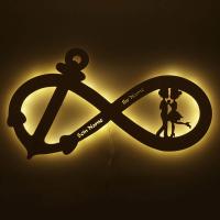 Dekolicht Anker Unendlich mit Namen - Geschenk Jahrestag Dekolicht Anker Unendlich mit Namen - Geschenk Jahrestag