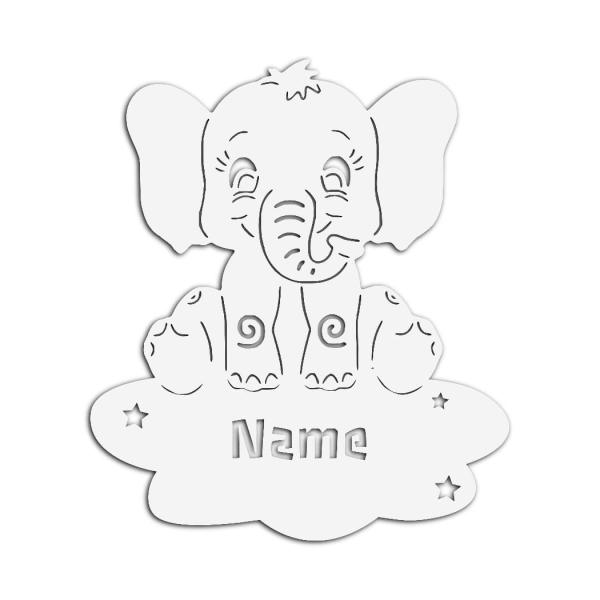 Nachtlicht mit Spieluhr "Elefant auf der Wolke"