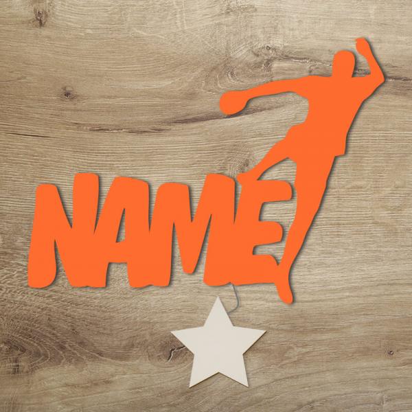 Geschenke für Handballer Nachtlicht Orange
