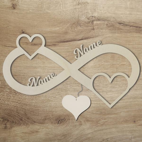 Geschenkidee zur Hochzeit Herz Unbehandelt