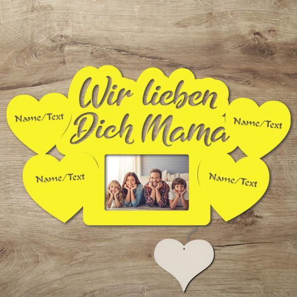 LED Mama Bilderrahmen mit Namen