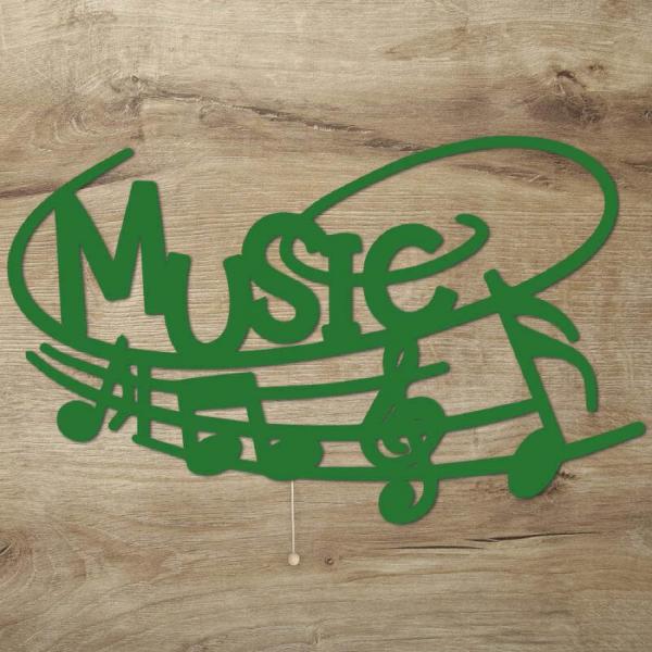 Musiknoten Deko Holz Wandlampe LED