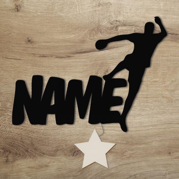 Geschenke für Handballer Nachtlicht Schwarz