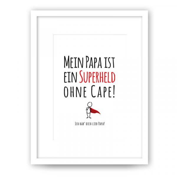 Poster im Bilderrahmen als Geschenk für deinen Papa zum Vatertag